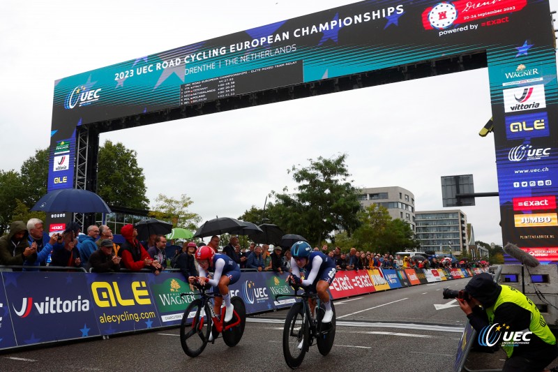 2023 UEC Road European Championships - Drenthe - Junior Mixed Team Relay - Emmen - Emmen 38, km - 21/09/2023 - France - photo Luca Bettini/SprintCyclingAgency?2023